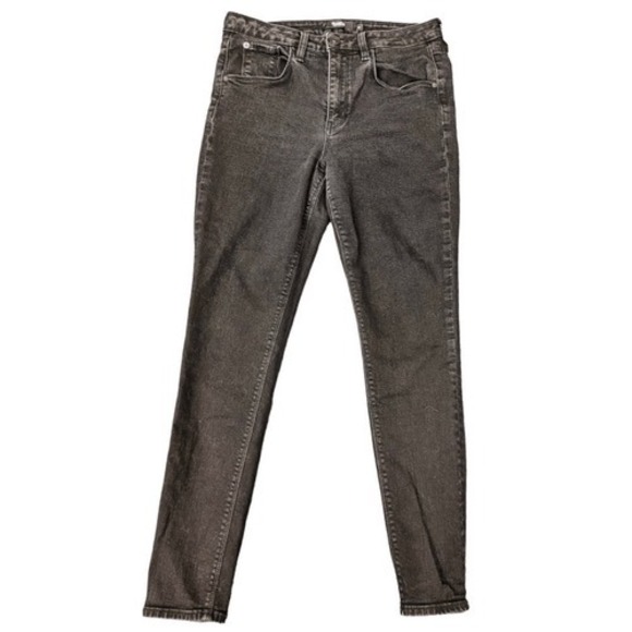 Hudson Jeans Denim - Hudson Barbara Super Skinny Jean Womens Size 29 Worn-in Black Flap‎ Pocket